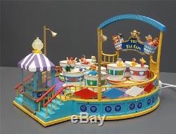 Lemax The Tea Cups Animated Carnival Ride Lights Sounds Carole Towne Collection