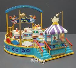 Lemax The Tea Cups Animated Carnival Ride Lights Sounds Carole Towne Collection