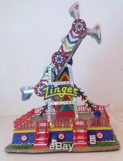 Lemax The Zinger Carnival Ride Christmas Village Carole Town Collection Animated