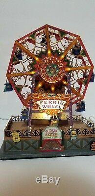 Lemax Victorian Flyer Ferris Wheel Christmas Village Carnival Ride