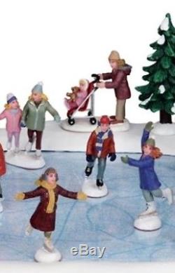 Lemax Village Accessory Collection Skating Pond Set of 18 Christmas Decor Gift