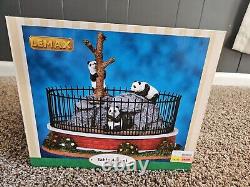 Lemax Village Animated Zoo Panda Cage Retired