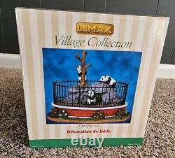 Lemax Village Animated Zoo Panda Cage Retired