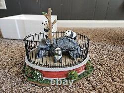 Lemax Village Animated Zoo Panda Cage Retired