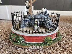 Lemax Village Animated Zoo Panda Cage Retired