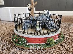 Lemax Village Animated Zoo Panda Cage Retired