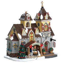 Lemax Village Building Christmas Gift Holy Night Chapel House Lighted Decor