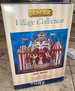 Lemax Village Carnival Side Show Animated Lighted Motion In Box Rare Retired