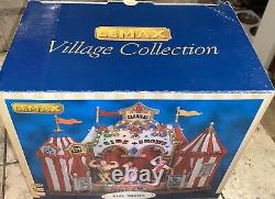 Lemax Village Carnival Side Show Animated Lighted Motion In Box Rare Retired