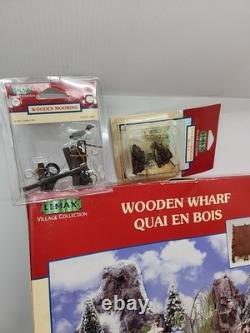 Lemax Village Christmas Collection Figurines Lot of 15. House Dock 99'-01' Etc