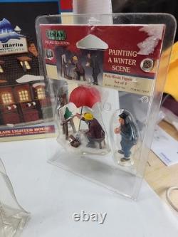 Lemax Village Christmas Collection Figurines Lot of 15. House Dock 99'-01' Etc