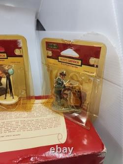 Lemax Village Christmas Collection Figurines Lot of 15. House Dock 99'-01' Etc