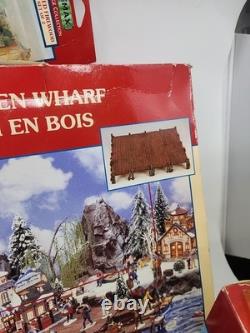 Lemax Village Christmas Collection Figurines Lot of 15. House Dock 99'-01' Etc