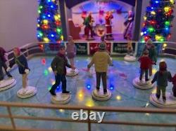 Lemax Village Christmas Grove Skating Rink NIB- Lite Sound & Animation see video