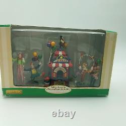 Lemax Village Collection Carnival Ticket Booth Clown Fair Circus Set of 5 #63563