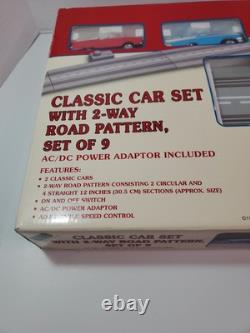 Lemax Village Collection Classic Car Set With2-WAYROADWAY In Box RARE! Read