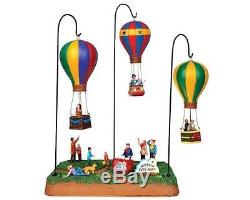 Lemax Village Collection Sky-High City Park Hot Air Balloon Scene with 4.5V Ada