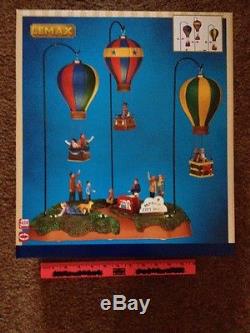 Lemax Village Collection Sky-High City Park Hot Air Balloon Scene with 4.5V Ada