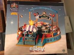 Lemax Village Collection THE TEA CUPS Carnival Ride (Animated/Lighted) RETIRED