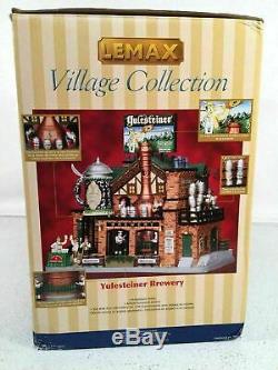 Lemax Villiage Collection Yulesteiner Brewery Animated Lighted Holiday Display