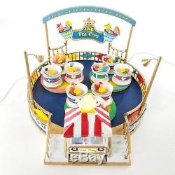 Lemax Vintage Collection The Tea Cups Carnival Ride Animated / Lighted