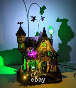 Lemax Wicked Garden Coven Witches Castle Animated Sound LED's Halloween Village