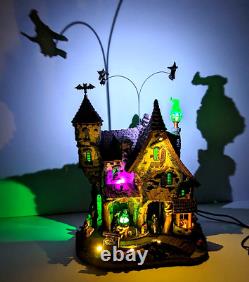 Lemax Wicked Garden Coven Witches Castle Animated Sound LED's Halloween Village