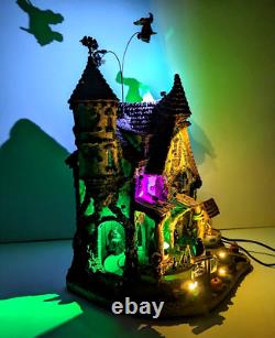 Lemax Wicked Garden Coven Witches Castle Animated Sound LED's Halloween Village