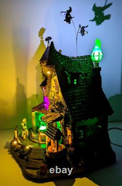 Lemax Wicked Garden Coven Witches Castle Animated Sound LED's Halloween Village