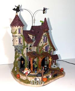 Lemax Wicked Garden Coven Witches Castle Animated Sound LED's Halloween Village