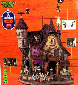 Lemax Wicked Garden Coven Witches Castle Animated Sound LED's Halloween Village