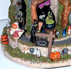 Lemax Wicked Garden Coven Witches Castle Animated Sound LED's Halloween Village