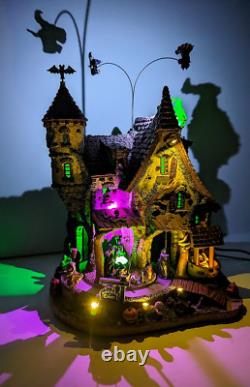 Lemax Wicked Garden Coven Witches Castle Animated Sound LED's Halloween Village