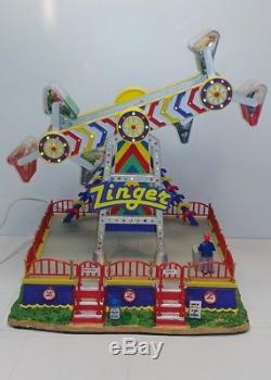 Lemax carnival ride THE ZINGER amusement park christmas village fair