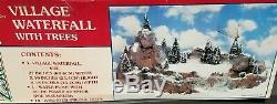 Lemax christmas village waterfall With Trees vintage rare