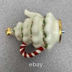 Lenox Holiday Centerpiece Teacup Ride 2003 Cups Rotate And Spin, Plays Music