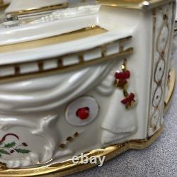 Lenox Holiday Centerpiece Teacup Ride 2003 Cups Rotate And Spin, Plays Music