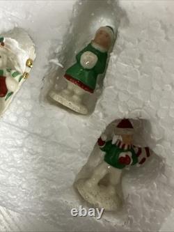 Lenox Mistletoe Park SNOWMAN AND CHILDREN 2005, Retired, Boxed, Village Treasure