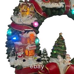 Lenox Snowman Village Lighted Wreath In Box Traditional Christmas Decor Houses