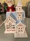 Lenox holiday village christmas lit blue chapel