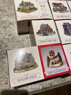 Liberty Falls Collection Buildings and Houses lot of 18 Vintage 1990s Boxed Mint