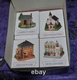 Liberty Falls Collection Village Houses in Original Box Lot of 35+