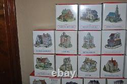 Liberty Falls Collection Village Houses in Original Box Lot of 35+