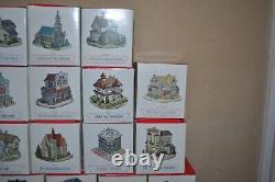 Liberty Falls Collection Village Houses in Original Box Lot of 35+