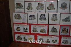 Liberty Falls Collection Village Houses in Original Box Lot of 35+