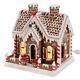 Lighted Gingerbread House with Candy and Decorations, 11 Inch