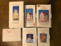 Lighthouse G. Wurm Porcelain Hand Painted Christmas Village Set Can't Buy in US