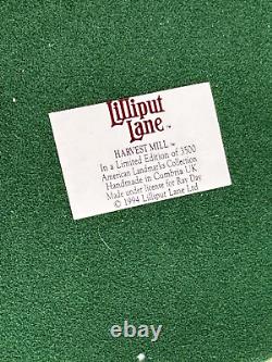 Lilliput Lane Cottage Harvest Mill Limited Edition In Box Signed Deed