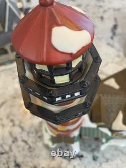 Lot 10 Piece Christmas Village Display 6 Lights Included Some Damage Starter