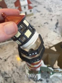 Lot 10 Piece Christmas Village Display 6 Lights Included Some Damage Starter